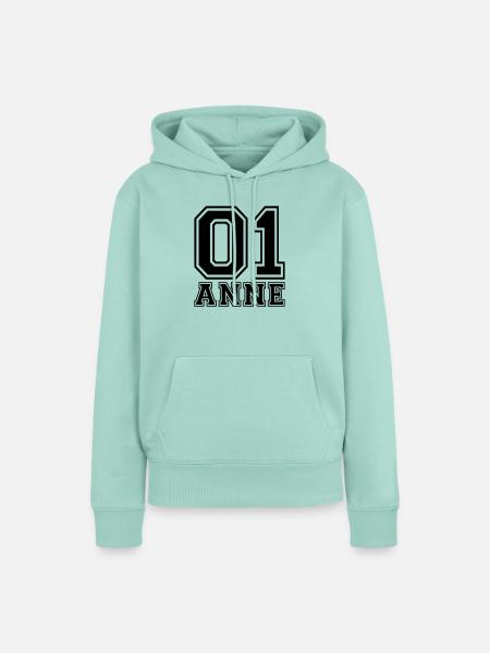 Anne - Name - Frauen Premium Bio Hoodie - Mint 