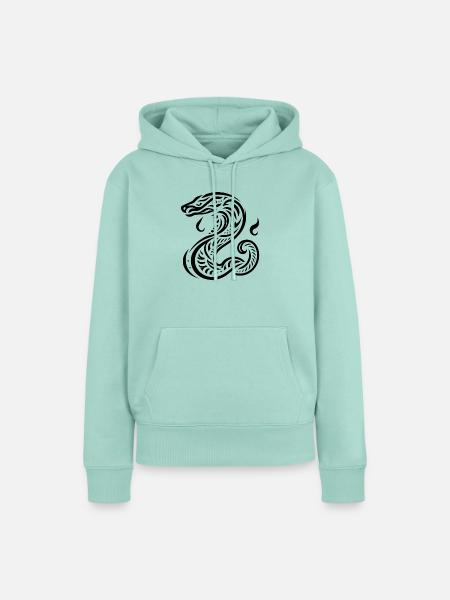 Stammes-Schlange - Frauen Premium Bio Hoodie - Mint