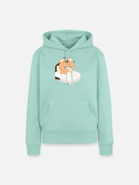 Schläfriger, müder Tiger - Frauen Premium Bio Hoodie - Mint