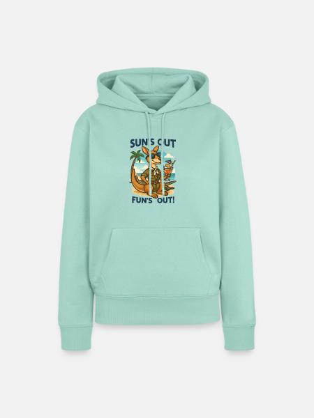Känguru-Vibes - Frauen Premium Bio Hoodie - Mint