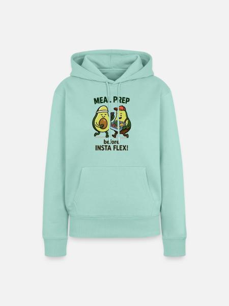 Meal Prep Avocado - Frauen Premium Bio Hoodie - Mint 