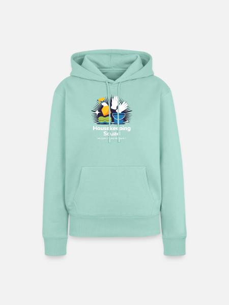 Lustiges Putzen Design - Frauen Premium Bio Hoodie - Mint