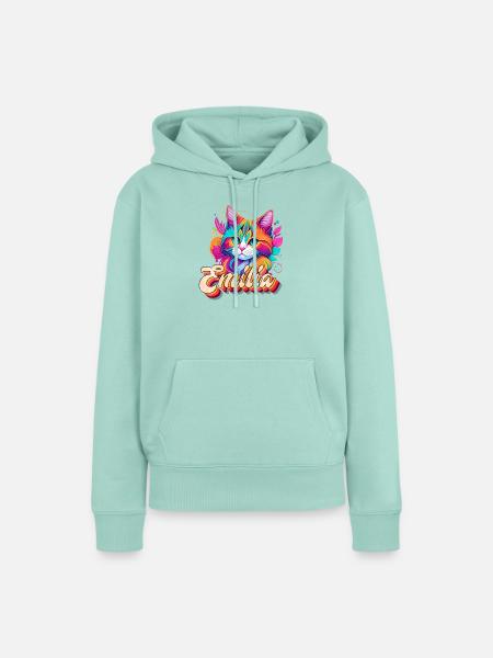 Emilia, Mädchenname, Lieblingsname - Frauen Premium Bio Hoodie - Mint 