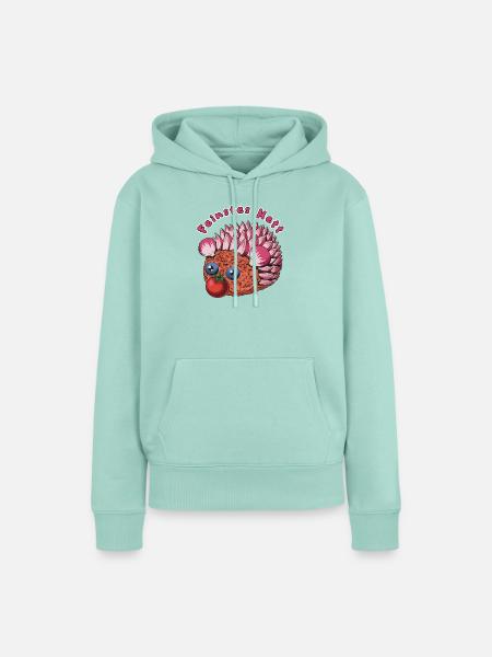 Der Mettigel: Feinstes Mett! - Frauen Premium Bio Hoodie - Mint 