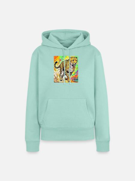 Gepard - Frauen Premium Bio Hoodie - Mint