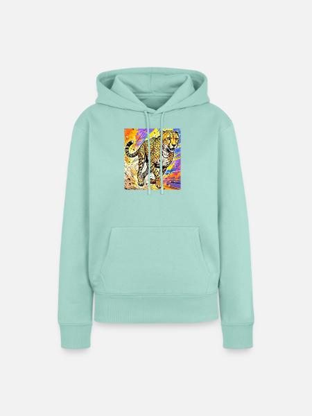 Gepard - Frauen Premium Bio Hoodie - Mint