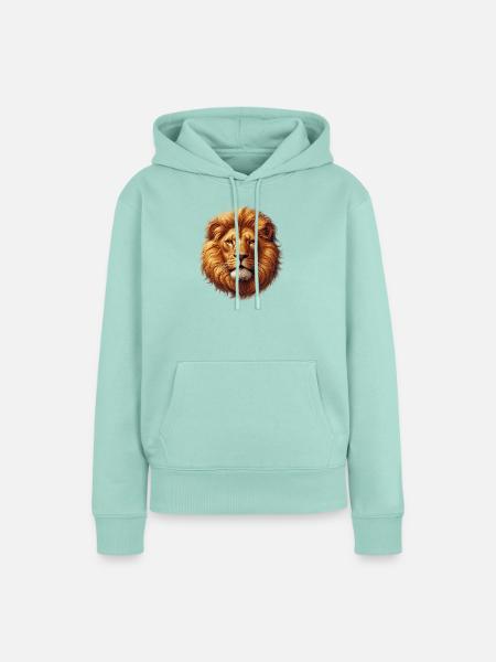 Löwe - Frauen Premium Bio Hoodie - Mint