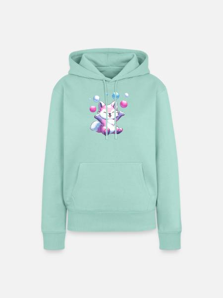Pastellfuchs Ballonfest - Frauen Premium Bio Hoodie - Mint 