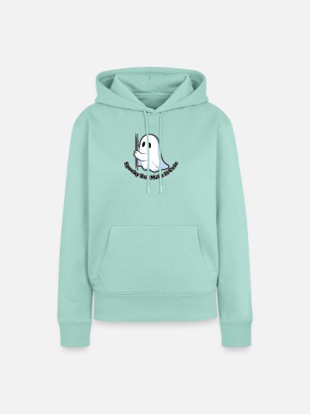 Chibi-Geist mit Essstäbchen - Frauen Premium Bio Hoodie - Mint