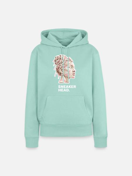 Weibliche Sneakerhead – Sneaker-Girl - Frauen Premium Bio Hoodie - Mint