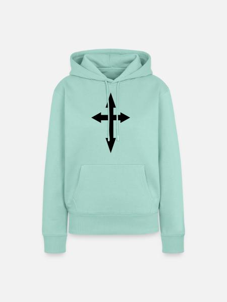 kreuz christentum - Frauen Premium Bio Hoodie - Mint 