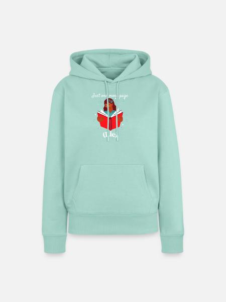 Verloren in einem Buch - Frauen Premium Bio Hoodie - Mint 