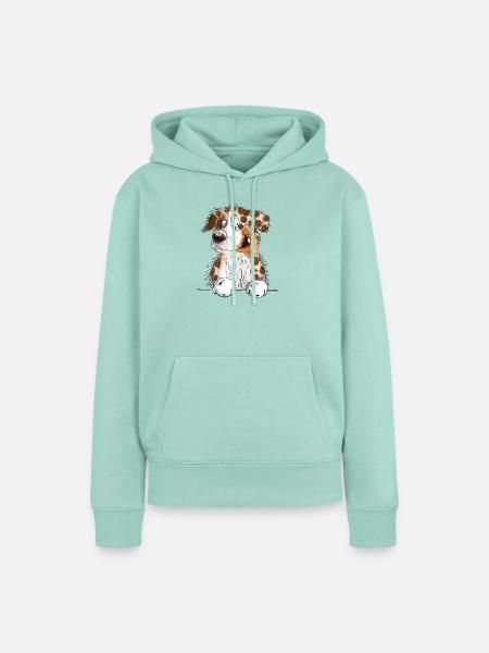 Funny Australian Shepherd Red Merle - Frauen Premium Bio Hoodie - Mint