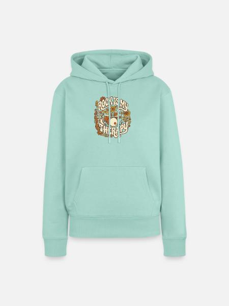 Rock Music Therapy - Frauen Premium Bio Hoodie - Mint
