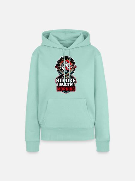 STROKE RATE MORNING - Frauen Premium Bio Hoodie - Mint