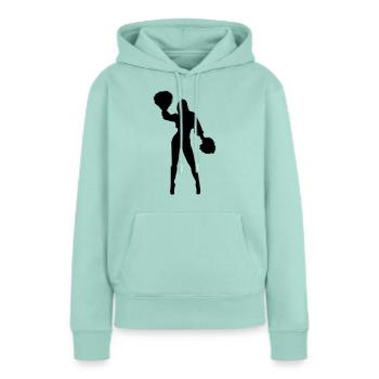 cheerleading - Frauen Premium Bio Hoodie - Mint  - Vorne - Julia (174cm)