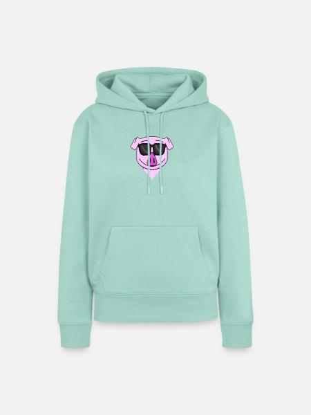 cooles Schwein - Frauen Premium Bio Hoodie - Mint