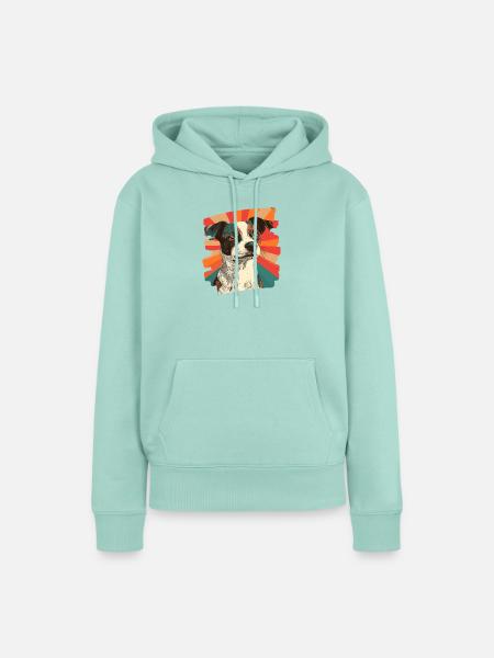 Jacky Russell - Frauen Premium Bio Hoodie - Mint