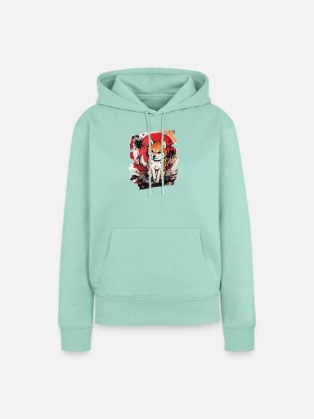 Shiba Inu - Frauen Premium Bio Hoodie - Mint