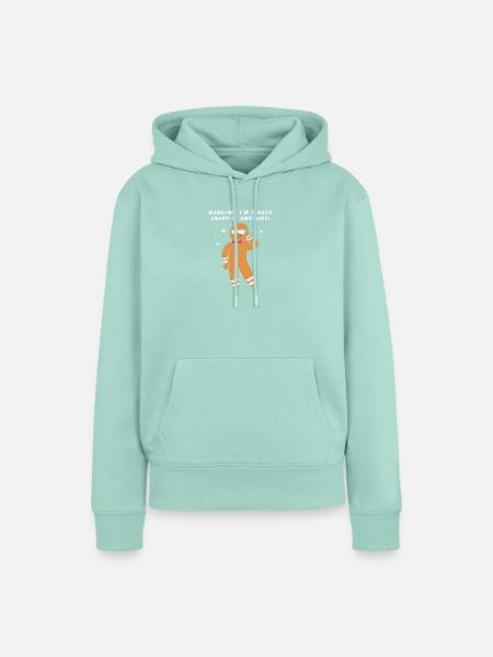 Weihnachten Lebkuchen Lebkuchenmann Gingerbread - Frauen Premium Bio Hoodie - Mint