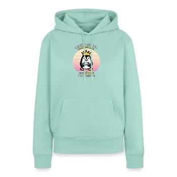Hands me the controller the queen wants to play - Women’s Premium Organic Hoodie - mint  - Front - Julia (174cm)
