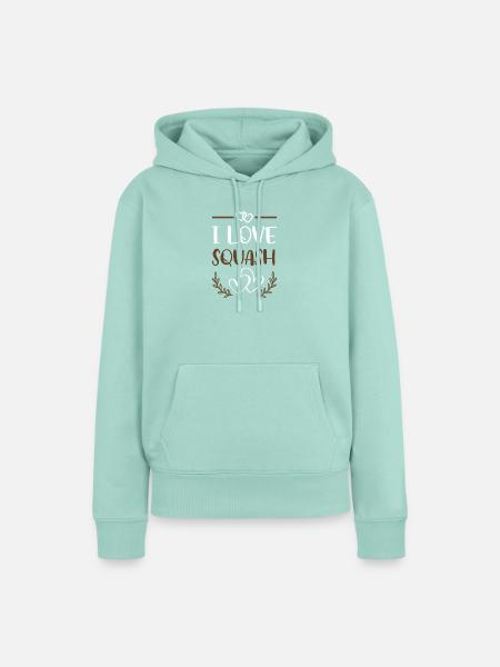Ich liebe Squash - Frauen Premium Bio Hoodie - Mint