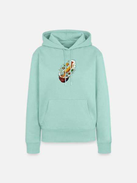 Tempura Rocket Monster Bowl - Frauen Premium Bio Hoodie - Mint 