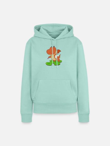 Drache Maler Pinsel Malen - Frauen Premium Bio Hoodie - Mint