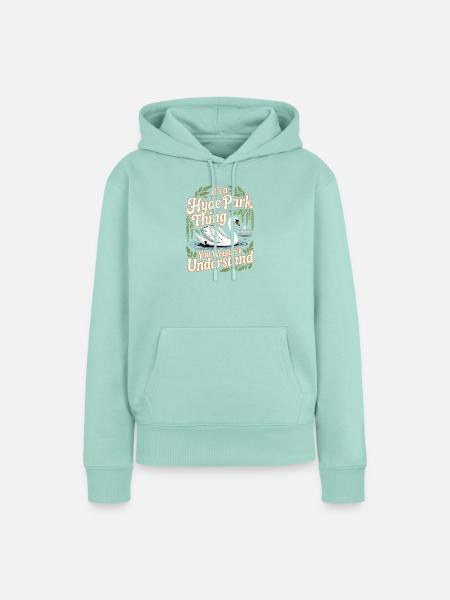 Hyde Park Schwan Humor - Frauen Premium Bio Hoodie - Mint 