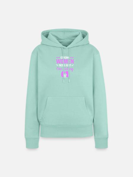 Nierenspender Transplantation Organspende - Frauen Premium Bio Hoodie - Mint