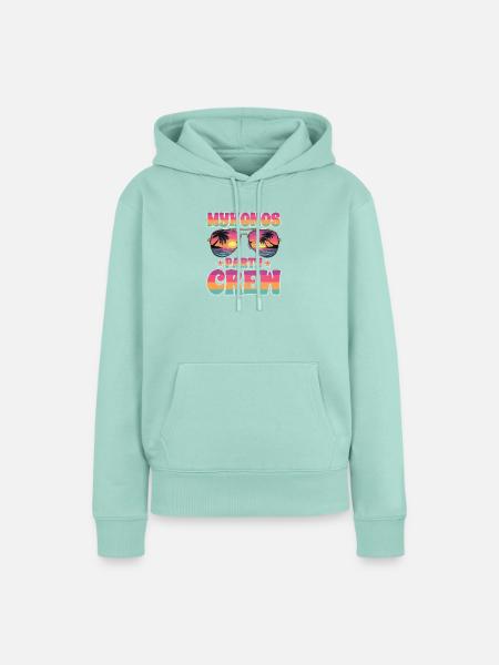 Mykonos Party Crew - Frauen Premium Bio Hoodie - Mint 