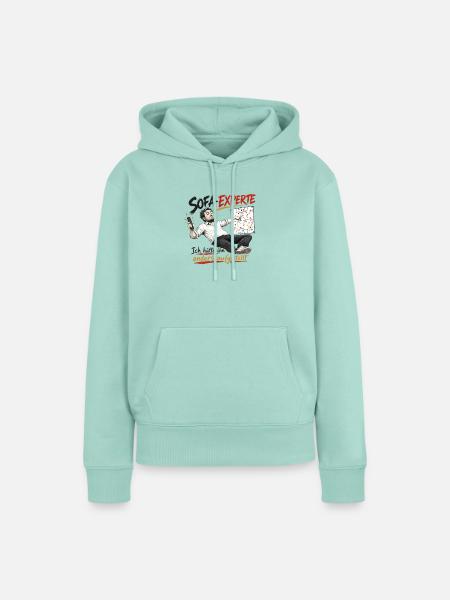 Sofa-Experte Strategie Humor - Frauen Premium Bio Hoodie - Mint