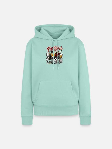 Fussballabend mit Freundinnen - Frauen Premium Bio Hoodie - Mint 