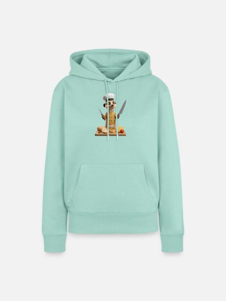 Ein lustiges Herdmännchen Koch Erdmännchen - Frauen Premium Bio Hoodie - Mint