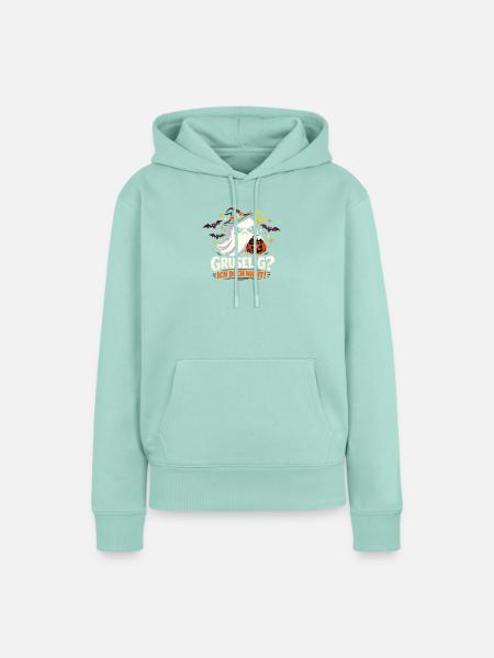 Gruseliger Halloween Geist Spruch Gruselzeit - Frauen Premium Bio Hoodie - Mint