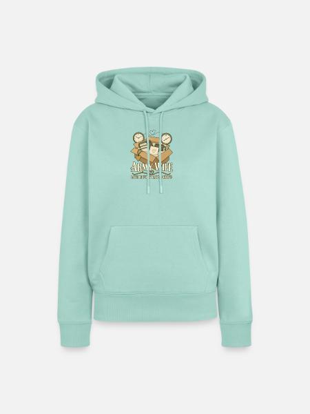 Armee Ehefrau Militär Ehefrau Einsatz - Frauen Premium Bio Hoodie - Mint