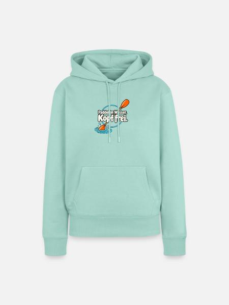 Paddelsport Paddler Kajak Kanu SUP Wassersport - Frauen Premium Bio Hoodie - Mint 