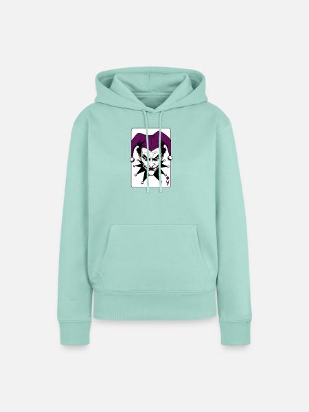 Harlekin Joker Clown Illustration - Frauen Premium Bio Hoodie - Mint
