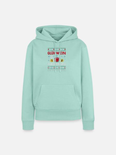 Glühwein & Cold Cases - Frauen Premium Bio Hoodie - Mint 