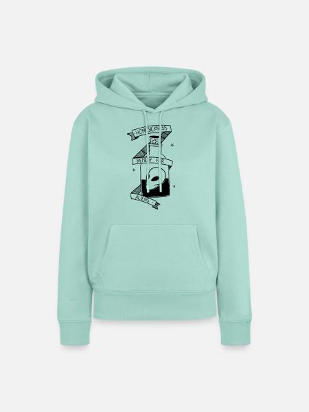 Flasche alien head - Frauen Premium Bio Hoodie - Mint