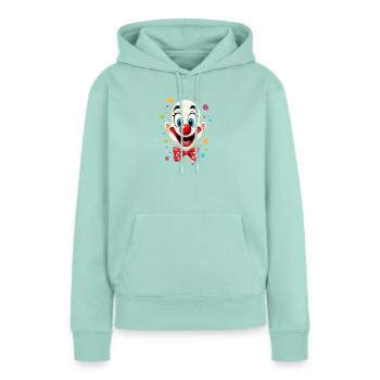 Déguisement de clown de carnaval Carnaval Carnaval - Sweat à capuche Premium bio Femme - menthe  - Devant - Julia (174cm)