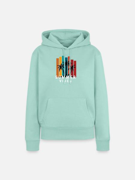 Sommerliche Vibes - Frauen Premium Bio Hoodie - Mint
