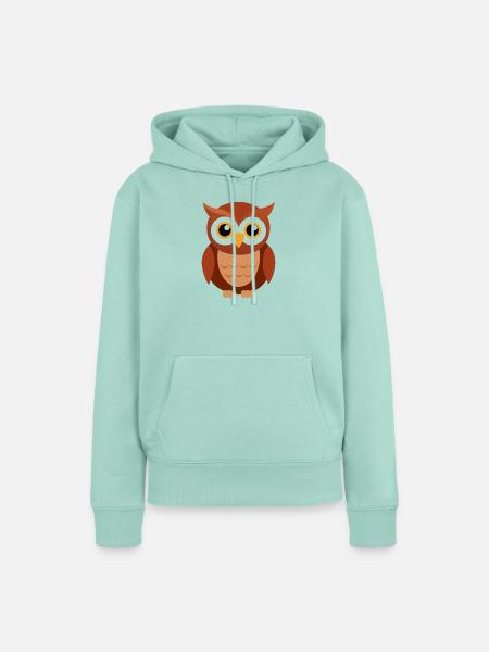Baby Owl - Frauen Premium Bio Hoodie - Mint 