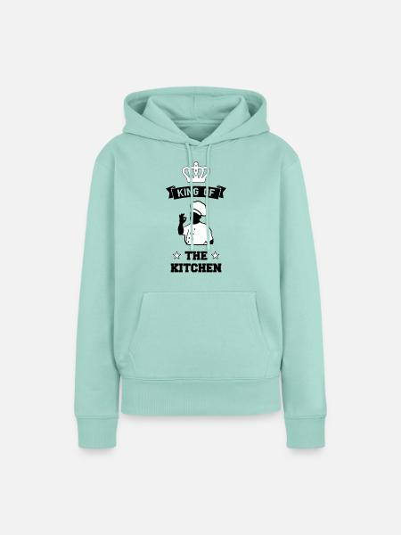 King of the Kitchen - Frauen Premium Bio Hoodie - Mint 