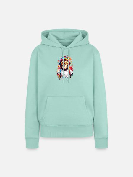 Coole Affe - Frauen Premium Bio Hoodie - Mint