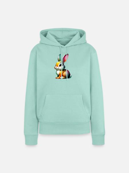 Kaninchen - Frauen Premium Bio Hoodie - Mint