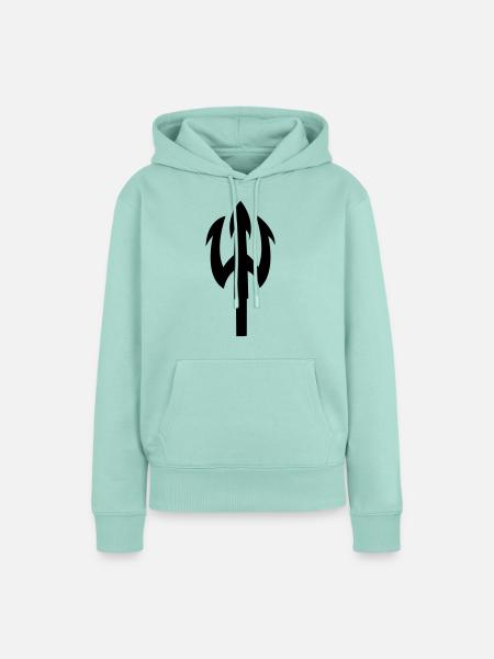 dreizack - Frauen Premium Bio Hoodie - Mint 