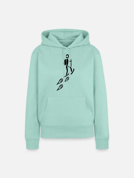 Schneeschuh Tour - Frauen Premium Bio Hoodie - Mint