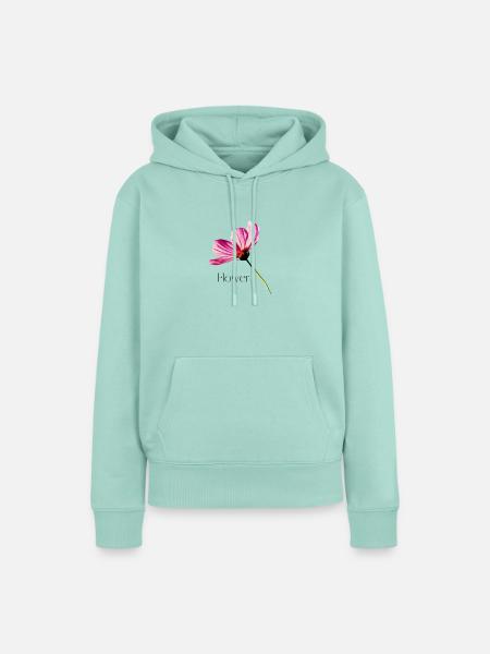 Blume - Frauen Premium Bio Hoodie - Mint 