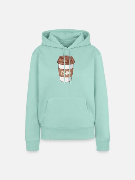 Einfache Kaffeetasse für Koffeinliebhaber - Frauen Premium Bio Hoodie - Mint